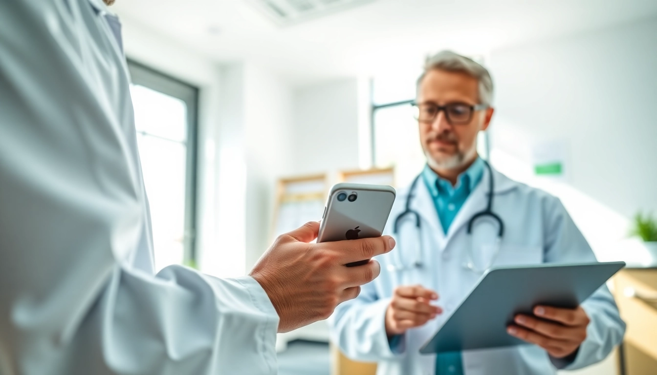 Using eprescription apps for ios to streamline patient prescriptions efficiently in a modern clinic.
